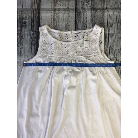 Gap Kids White Tank Dress Size Small With Flare Bottom - Picture 3 of 10